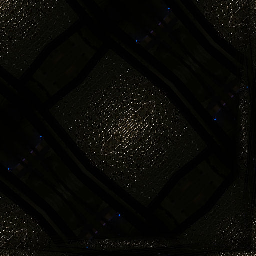 A seamless diamond-shaped repeating pattern of textured amber and dark stained glass with a glowing architectural feel.
