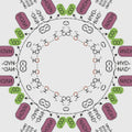Seamless kaleidoscope wallpaper pattern — Biochemistry by wallpaper⁶