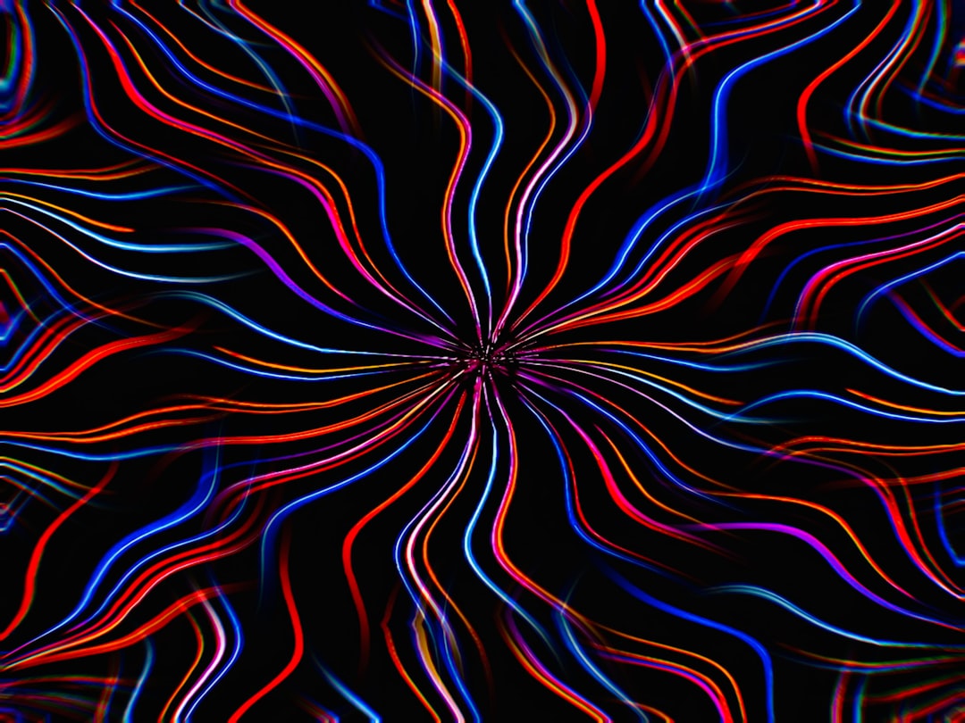 Fractals Hexagon wallpaper pattern — base photo: a very colorful pattern with a black background