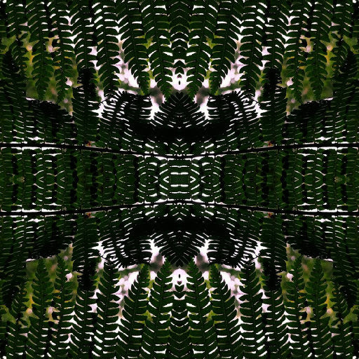 Botanics Mirror wallpaper pattern