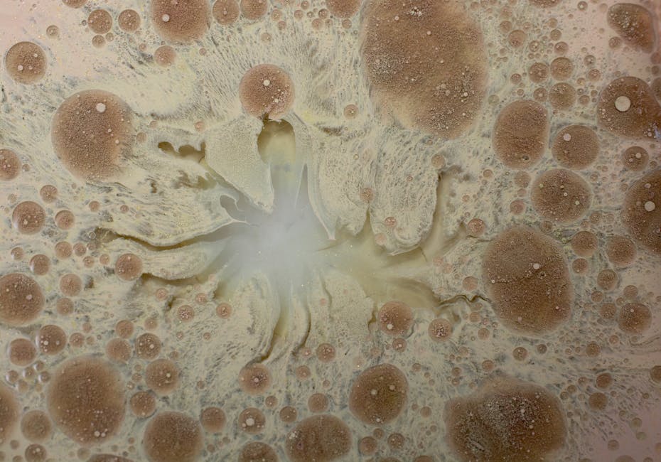 Fractals Hexagon wallpaper pattern — base photo: Detailed close-up of an abstract pattern with earthy tones and textures resembling organic forms.