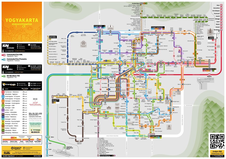 Seamless brick wallpaper pattern — Cartography by wallpaper⁶ — base photo: File:Transit Map Yogyakarta 010525.pdf