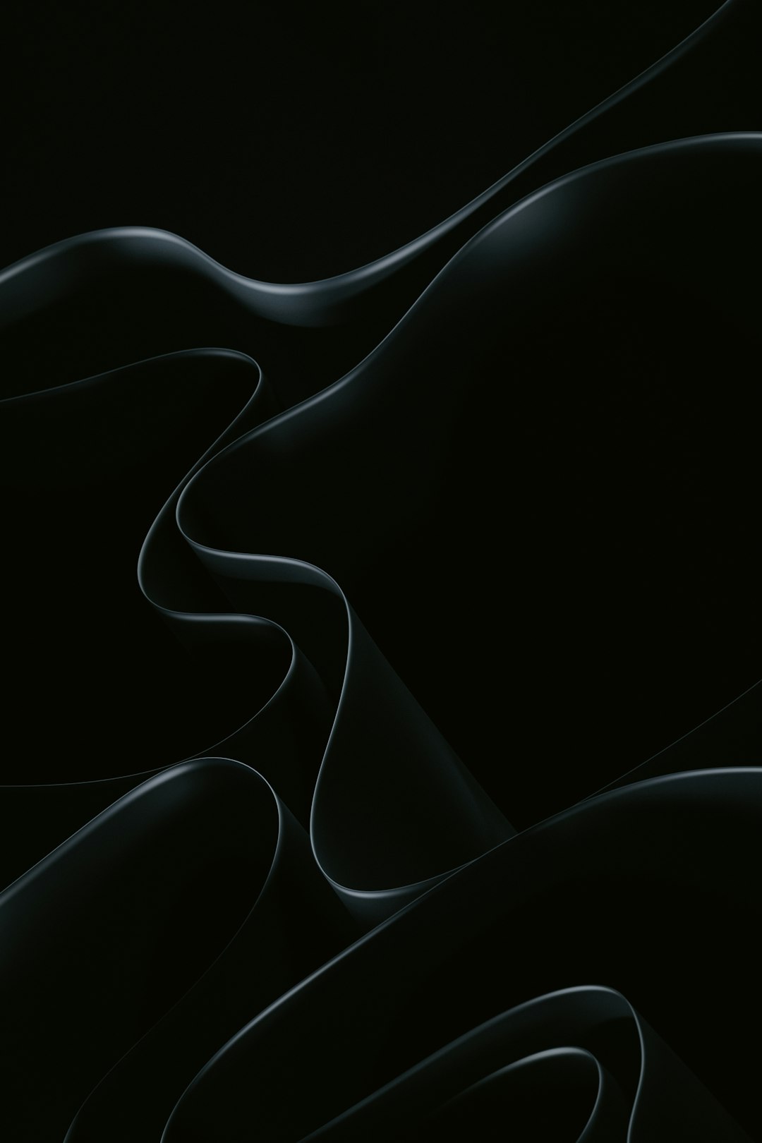 3D Brick wallpaper pattern — base photo: An abstract black background with wavy lines