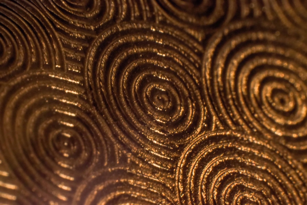 Seamless kaleidoscope wallpaper pattern — Origami by wallpaper⁶ — base photo: gold and black floral textile