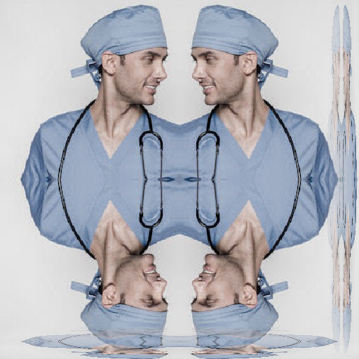 Seamless mirror wallpaper pattern — Medicine by wallpaper⁶
