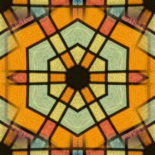 Seamless kaleidoscope wallpaper pattern — Stained Glass by wallpaper⁶