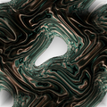 An abstract pattern featuring flowing, curved lines in a wave symmetry mode, inspired by twisted topological surfaces.