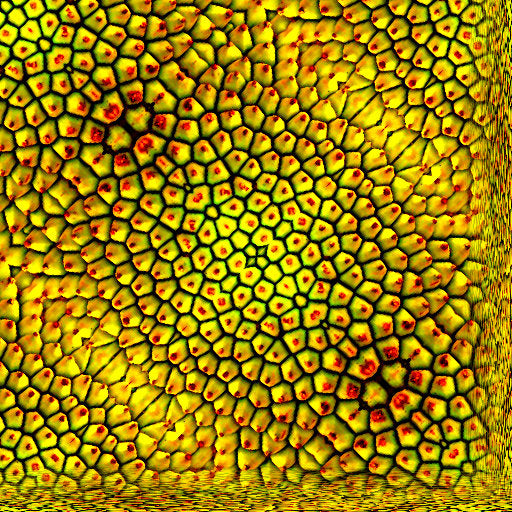 Geometric diamond symmetry pattern inspired by origami folds in a vibrant green color.