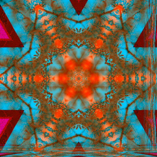 Seamless kaleidoscope wallpaper pattern — Glitch by wallpaper⁶