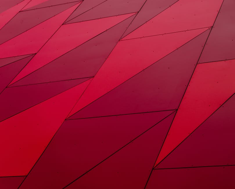Seamless mirror wallpaper pattern — Geometry by wallpaper⁶ — base photo: An abstract geometric pattern with red triangles, perfect for modern design needs.