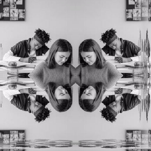 Seamless mirror wallpaper pattern — Biochemistry by wallpaper⁶