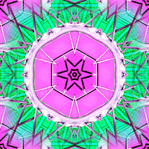 Seamless kaleidoscope wallpaper pattern — Geometry by wallpaper⁶