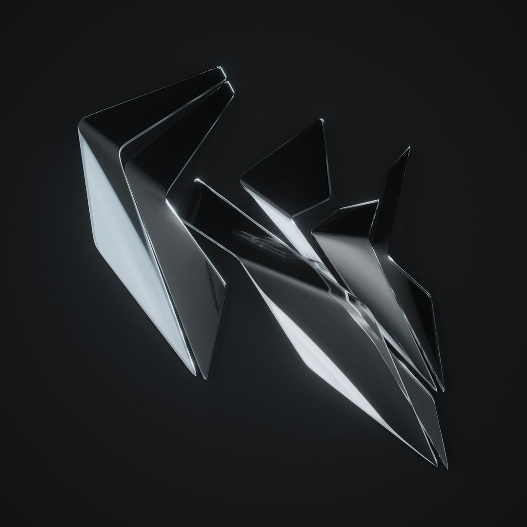 Seamless chevron wallpaper pattern — Origami by wallpaper⁶ — base photo: a black and white photo of a metal object