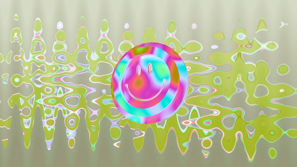 Seamless kaleidoscope wallpaper pattern — Biochemistry by wallpaper⁶ — base photo: iHappy Place | Blender 3D