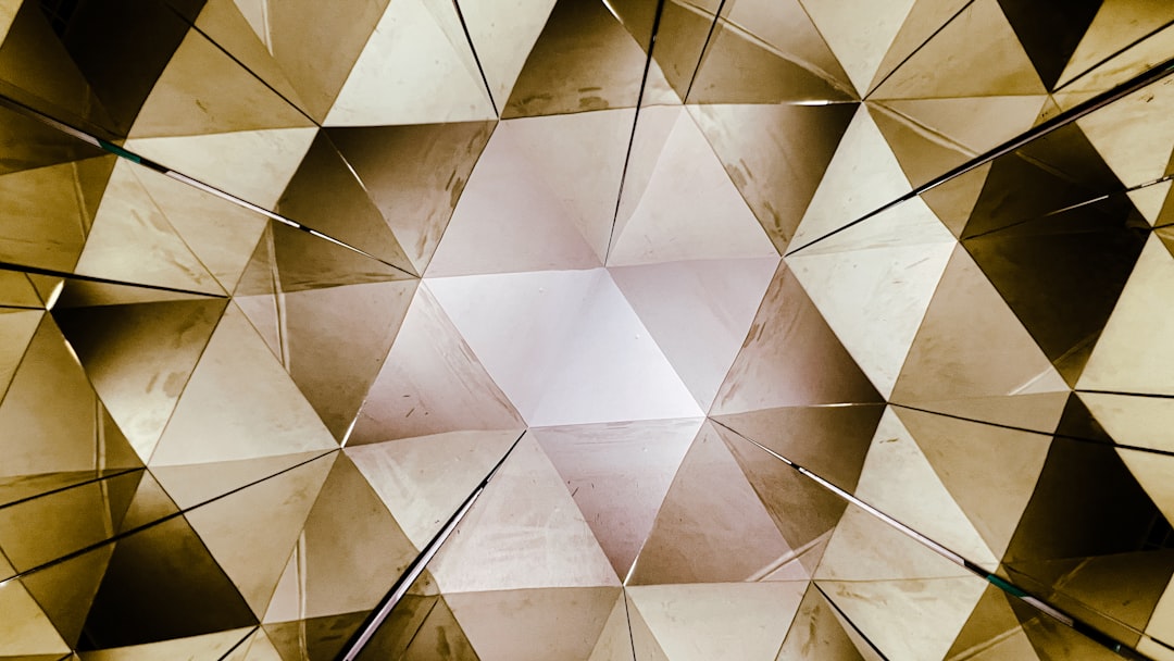 Mineralogy Brick wallpaper pattern — base photo: An abstract image of a diamond shaped object