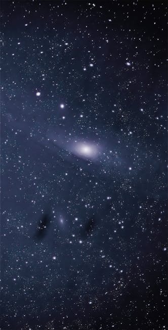 Seamless kaleidoscope wallpaper pattern — Astronomy by wallpaper⁶ — base photo: Captivating night sky featuring the Andromeda Galaxy and countless stars sparkling in space.