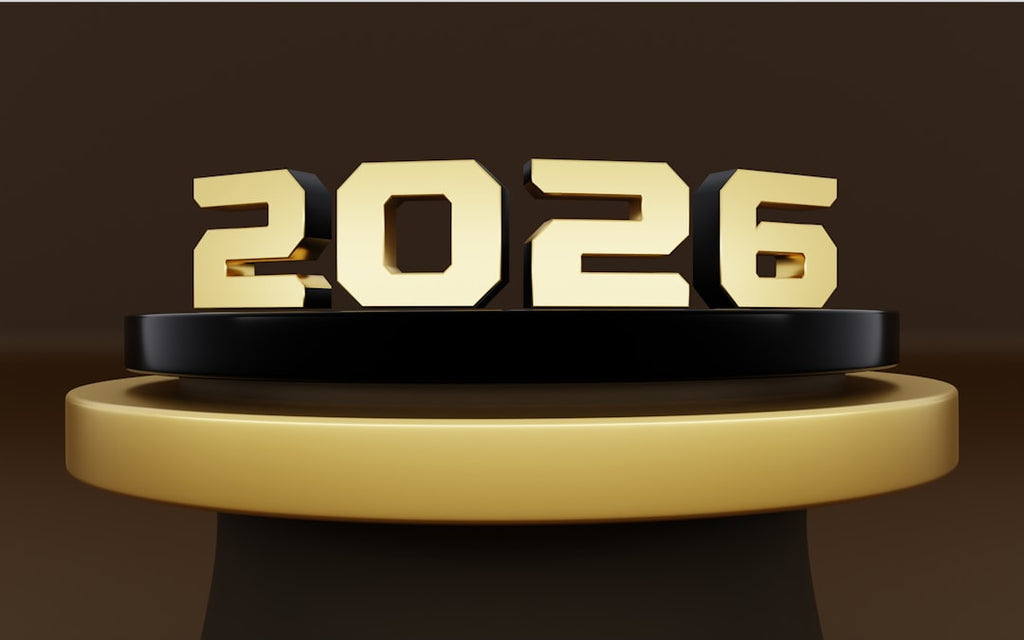 Seamless mirror wallpaper pattern — Arithmetic by wallpaper⁶ — base photo: Striking 2026 illuminated display featuring bold red sculptural numbers with bright yellow LED bulbs