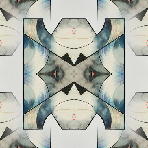 WALLPAPER⁶ — seamless mirror4 pattern from suprematism composition, Bauhaus