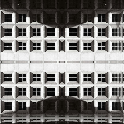 WALLPAPER⁶ — seamless mirror4 pattern from constructivism art, Bauhaus
