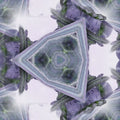 A seamless hexagonal pattern showing neon blue and pink digital circuitry and data streams in Hex symmetry.