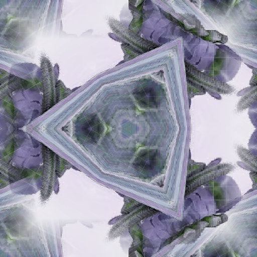 A seamless hexagonal pattern showing neon blue and pink digital circuitry and data streams in Hex symmetry.