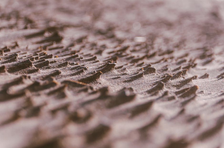Topology Wave wallpaper pattern — base photo: Detailed view of wavy patterns in desert sand, showcasing natural textures and geological formations