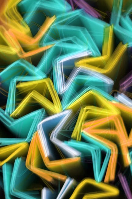 Seamless hex wallpaper pattern — Biochemistry by wallpaper⁶ — base photo: Abstract photo of colorful light trails creating dynamic shapes.