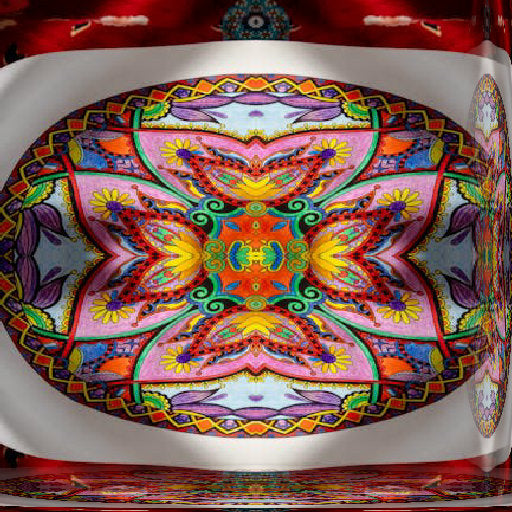 Seamless mirror wallpaper pattern — Geometry by wallpaper⁶