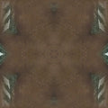 A seamless kaleidoscope wallpaper pattern featuring complex geometric stars in shades of indigo, navy, and crystal blue.