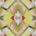 Origami Reflections pattern with Mirror symmetry, inspired by Kirigami paper art, in a self-adhesive wallpaper format.