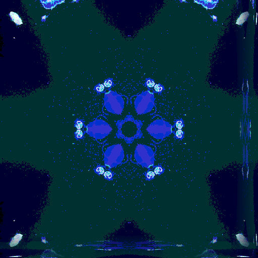 A repeating kaleidoscope pattern of jellyfish, featuring translucent bodies and tentacles in shades of blue and purple, creating a mesmerizing underwater effect.
