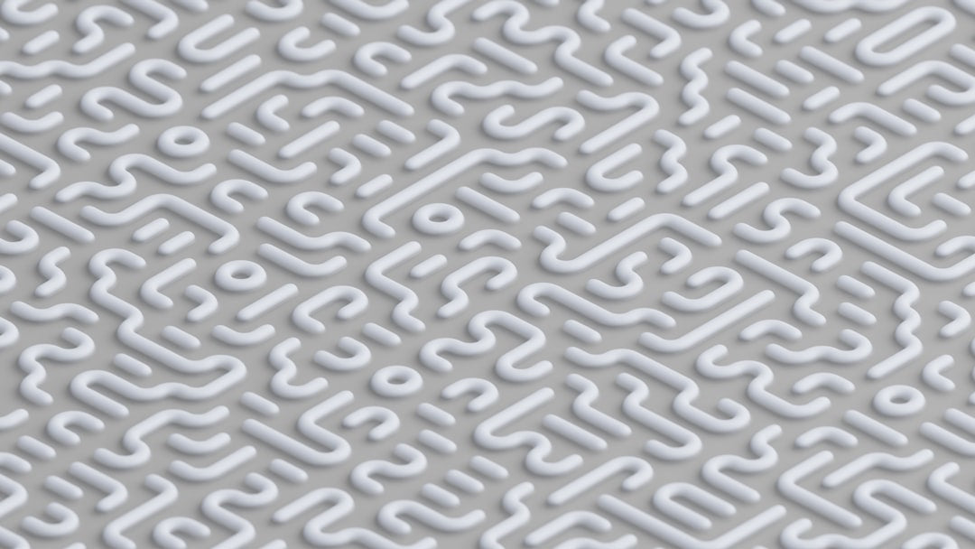 Seamless mirror wallpaper pattern — Biochemistry by wallpaper⁶ — base photo: Blender and Python, Geometric Tiling