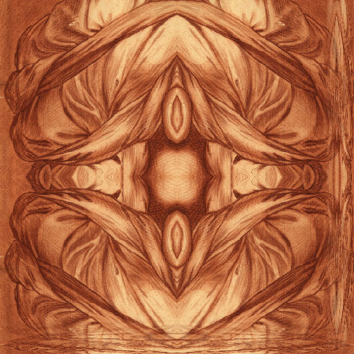 Portraits Mirror wallpaper pattern