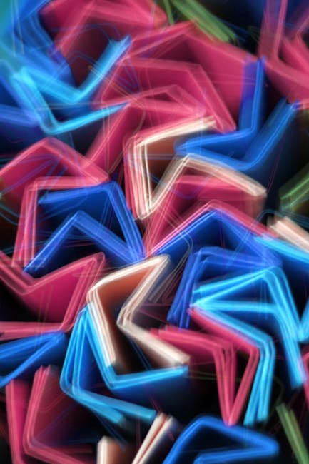 Seamless diamond wallpaper pattern — Origami by wallpaper⁶ — base photo: Vibrant abstract image of colorful neon lights in dynamic shapes.