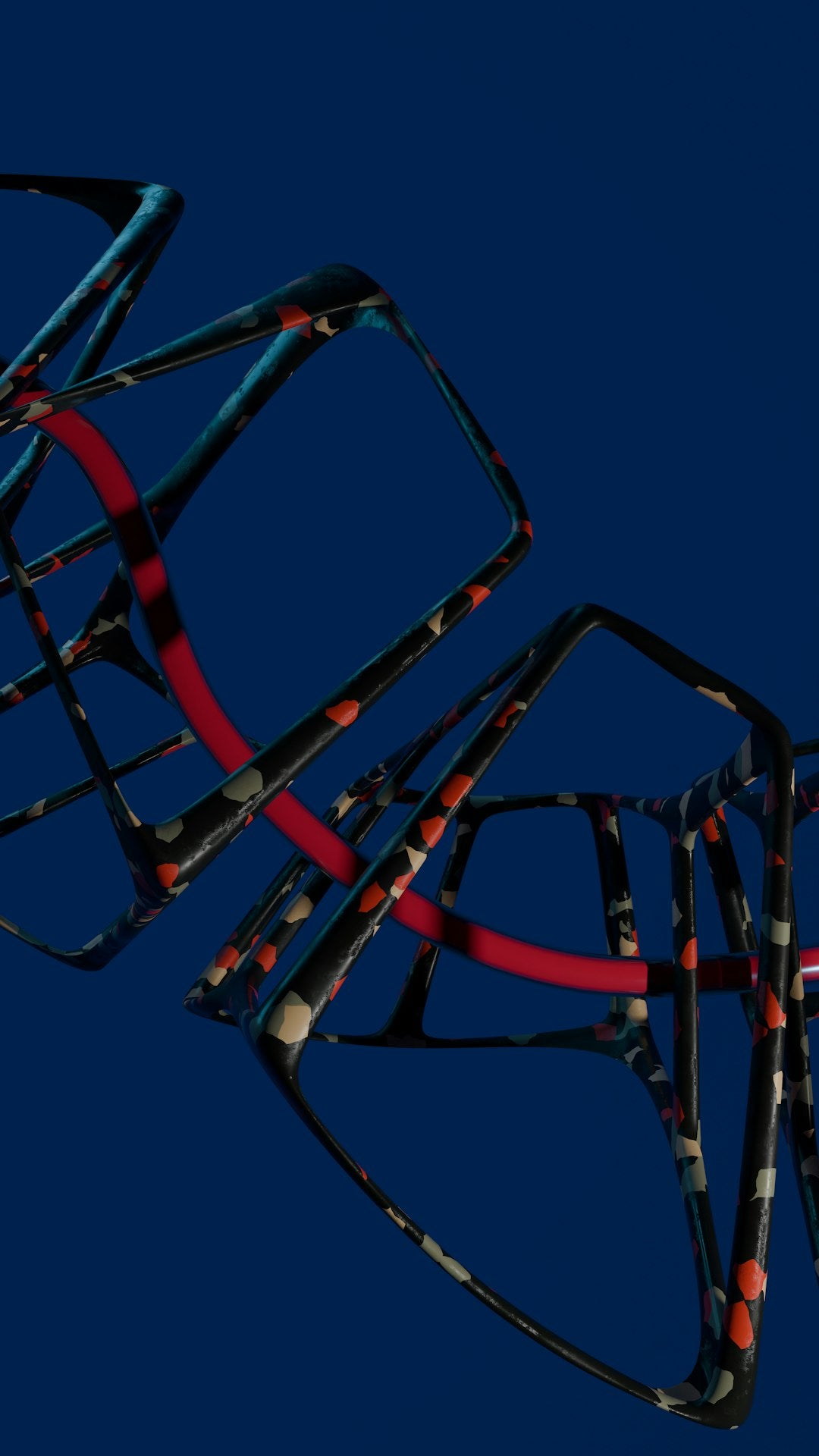 Biology Mirror wallpaper pattern — base photo: 8k 3d render