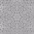 Borromean Rings pattern with kaleidoscope symmetry, featuring three interwoven rings in a vibrant, repeating design. Topology-inspired self-adhesive wallpaper.