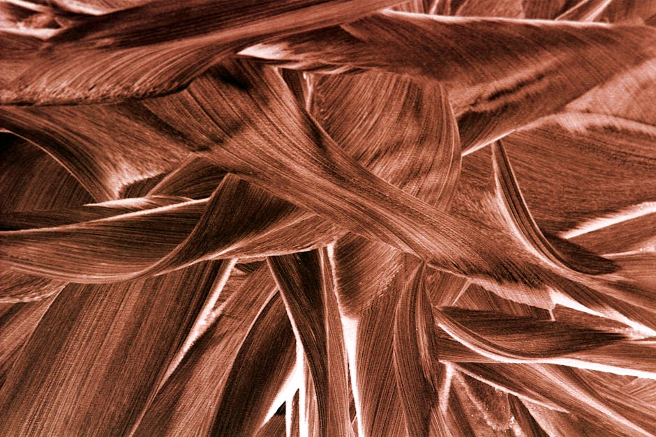 Op Art Chevron wallpaper pattern — base photo: Detailed abstract close-up of interwoven textures with earthy tones and intricate patterns.