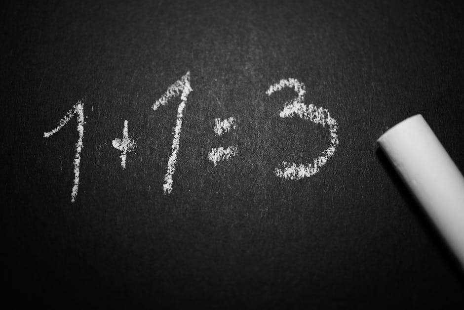 Seamless hex wallpaper pattern — Algebra by wallpaper⁶ — base photo: Chalkboard with a humorous incorrect math equation, ideal for educational settings.