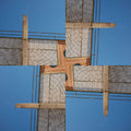 WALLPAPER⁶ — seamless rotate4 pattern from bauhaus architecture detail, Bauhaus