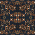 Seamless mirror wallpaper pattern — Calligraphy by wallpaper⁶