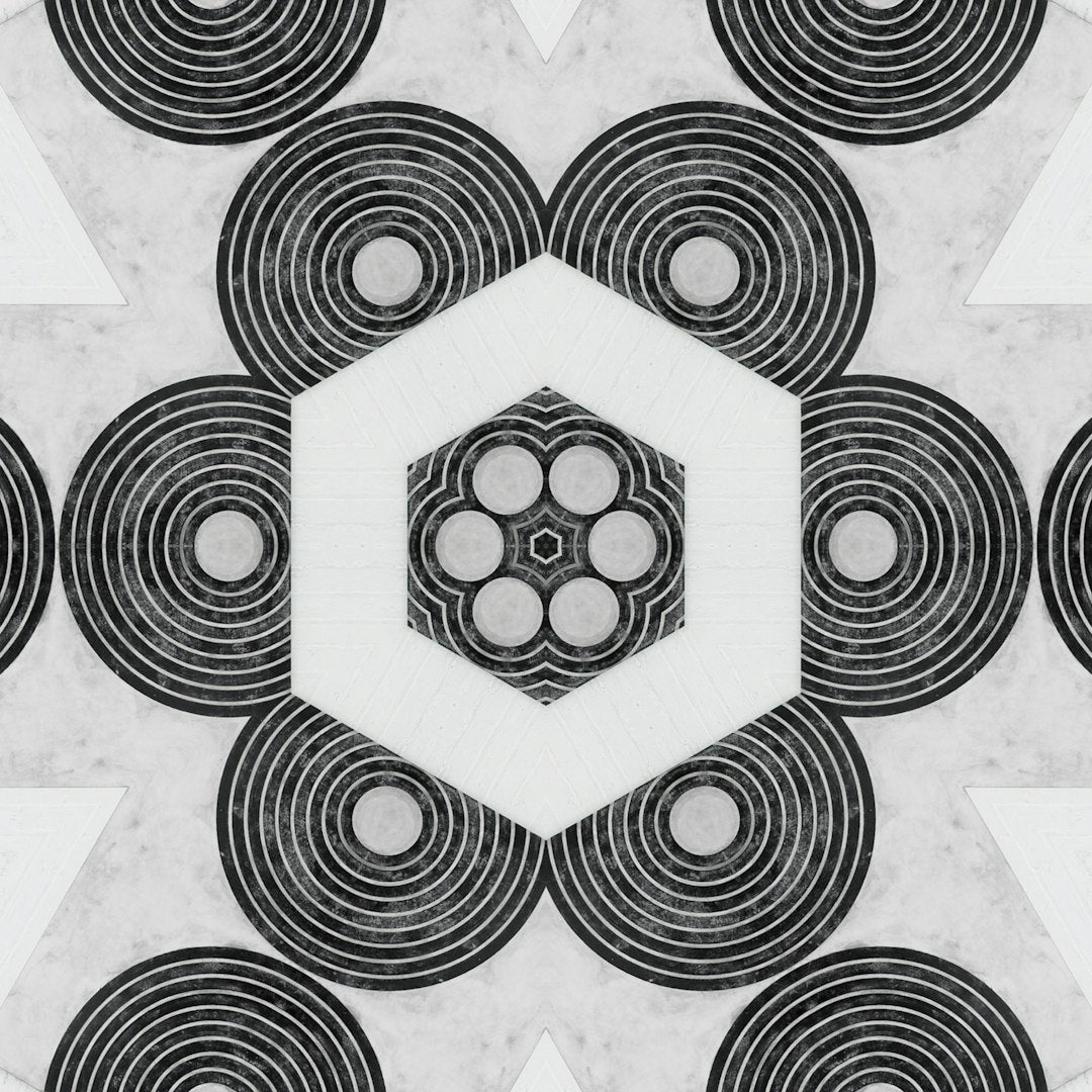 wallpaper⁶ — seamless rotate4 pattern from opart — base photo: Base photograph selected from the Op-Art collection for the search "Op-Art".