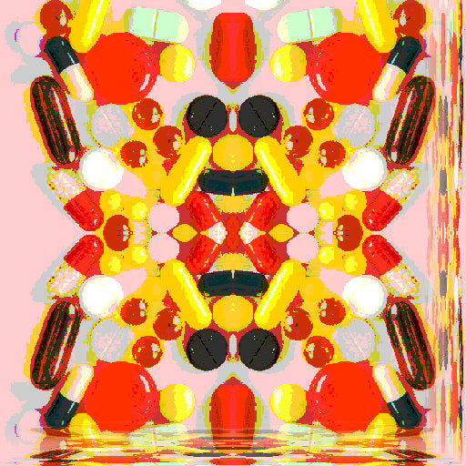 Seamless mirror wallpaper pattern — Biochemistry by wallpaper⁶