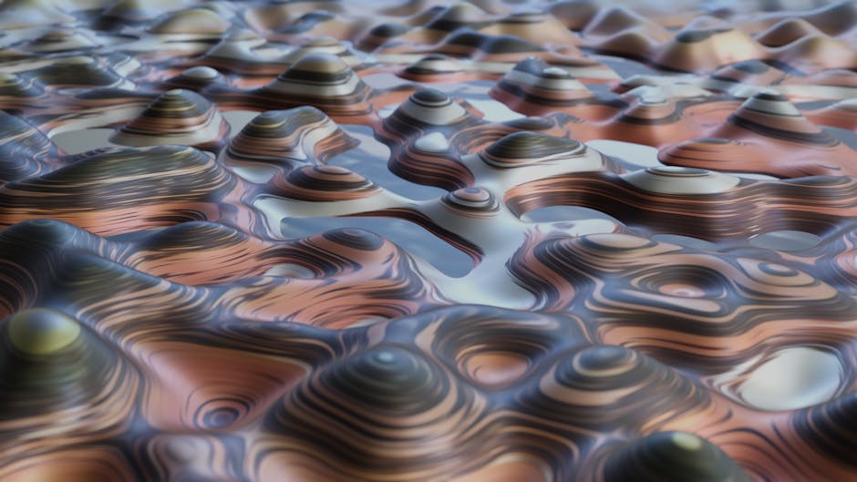 Cosmology Wave wallpaper pattern — base photo: A close-up of an abstract, crinkled surface with wave patterns and modern artistic design.