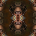 Portraits Mirror wallpaper pattern