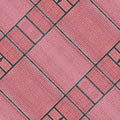A seamless repeating tile showcasing the AI Transformer pattern with diamond symmetry, featuring a brown tile texture.
