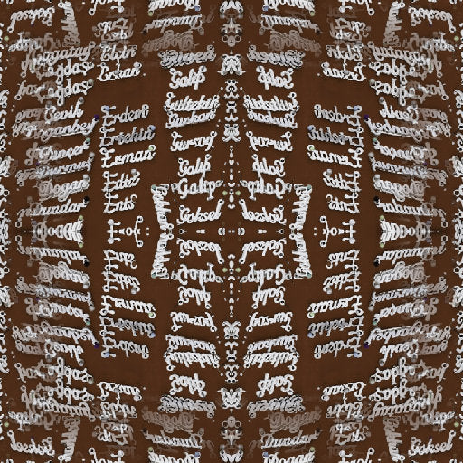 Seamless mirror wallpaper pattern — Calligraphy by wallpaper⁶