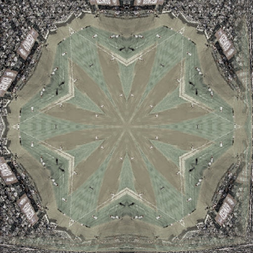 Seamless kaleidoscope wallpaper pattern — Arithmetic by wallpaper⁶