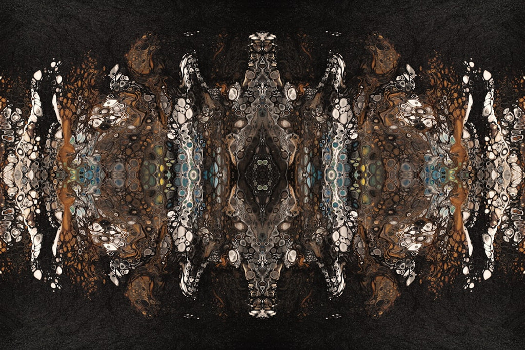 AI Art Brick wallpaper pattern — base photo: an abstract image of a black and brown background