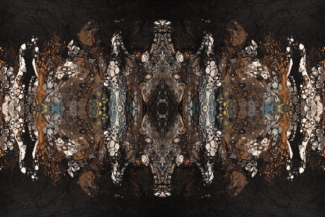 AI Art Brick wallpaper pattern — base photo: an abstract image of a black and brown background
