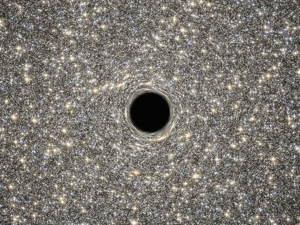 Seamless rotation wallpaper pattern — Cosmology by wallpaper⁶ — base photo: Artist's Concept of Giant Black Hole in Center of Ultracompact Galaxy Caption This is an illustratio